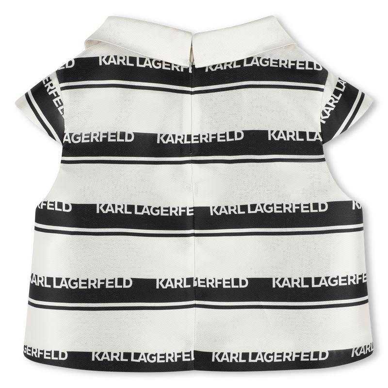 Blouse with logo stripes KARL LAGERFELD KIDS 
                        GIRL