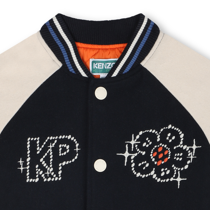 Bomber jacket with snap fastening KENZO KIDS 
                    GIRL