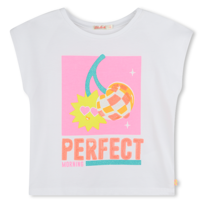 Printed cotton T-shirt BILLIEBLUSH 
                        GIRL
