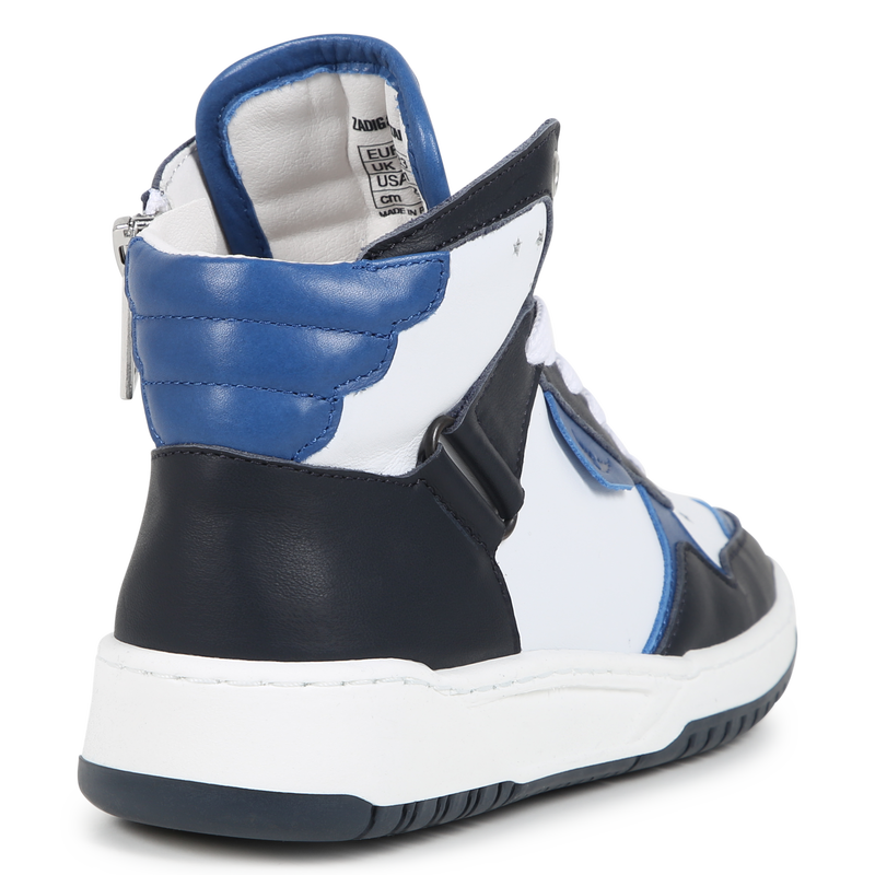 Zip-Up Leather Sneakers ZADIG & VOLTAIRE 
                        BOY