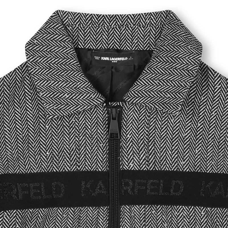 Jacket with rhinestones KARL LAGERFELD KIDS 
                    GIRL