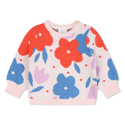Flower Pattern Pullover CARREMENT BEAU GIRL