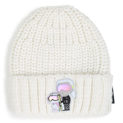 Knitted beanie KARL LAGERFELD KIDS GIRL