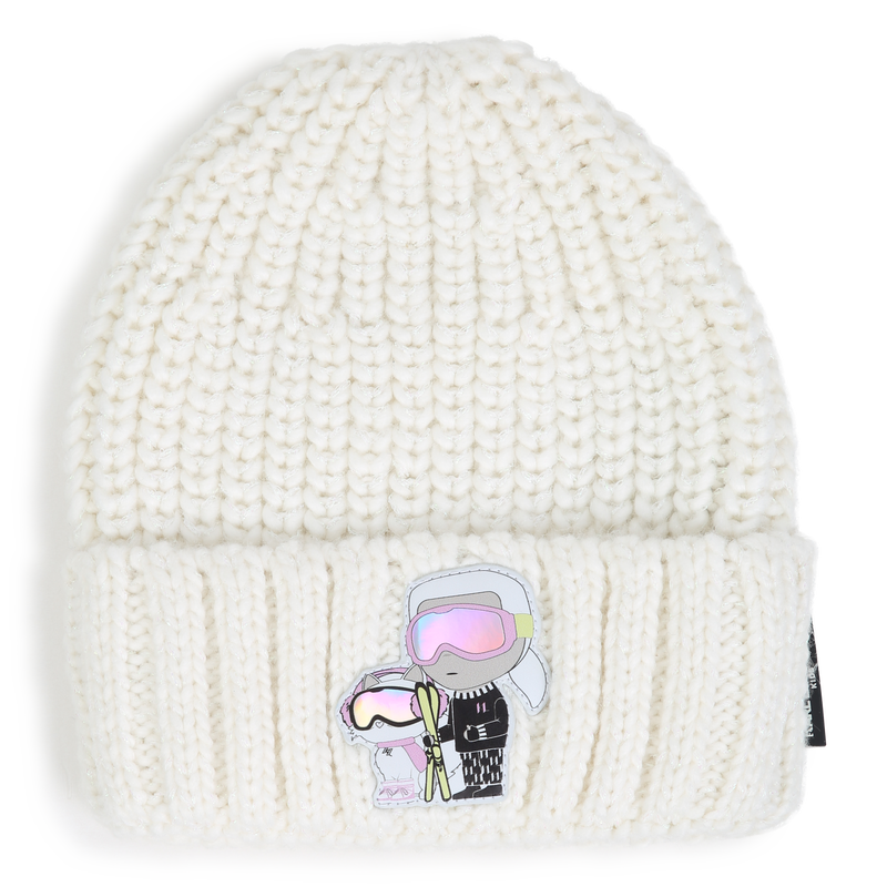 Knitted beanie KARL LAGERFELD KIDS 
                        GIRL