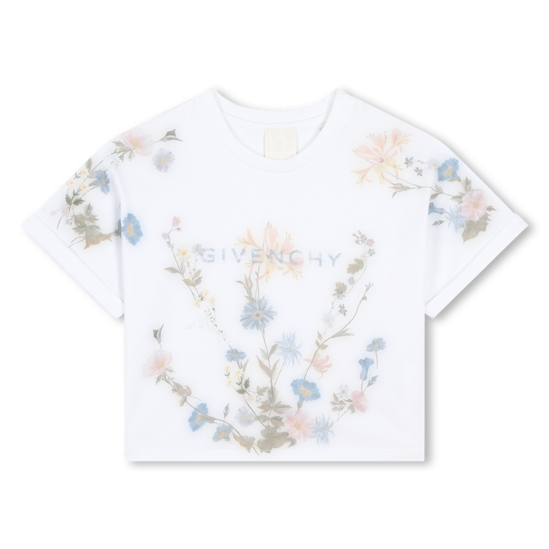 Short-Sleeved Cotton T-Shirt GIVENCHY 
                    GIRL