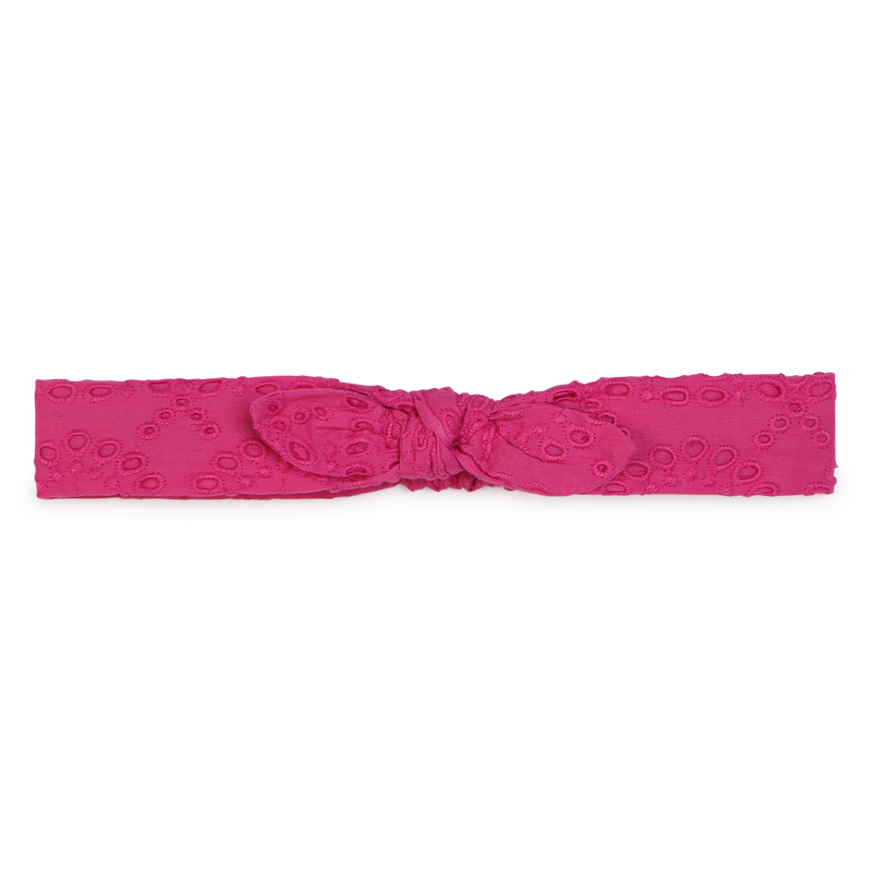Accessorized cotton dress CARREMENT BEAU 
                    GIRL