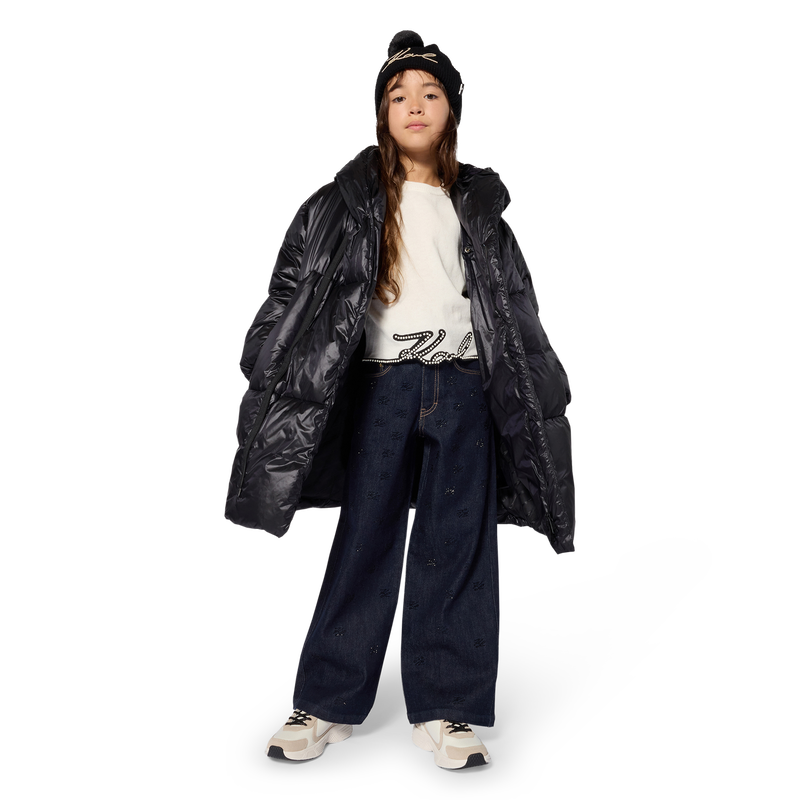 Long down jacket KARL LAGERFELD KIDS 
                        GIRL