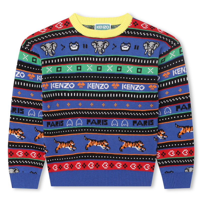 Jacquard-motif pullover KENZO KIDS 
                    BOY