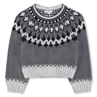 Knit round neck sweater CHLOE GIRL