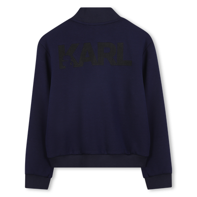 Double jersey cardigan KARL LAGERFELD KIDS BOY