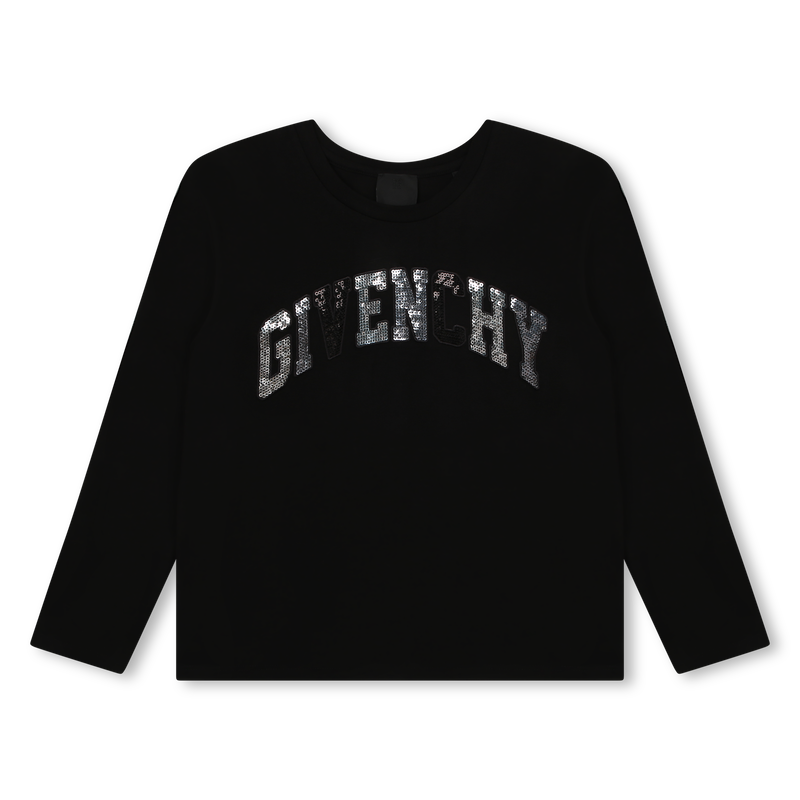 T-shirt with sequin embroidery GIVENCHY 
                    GIRL