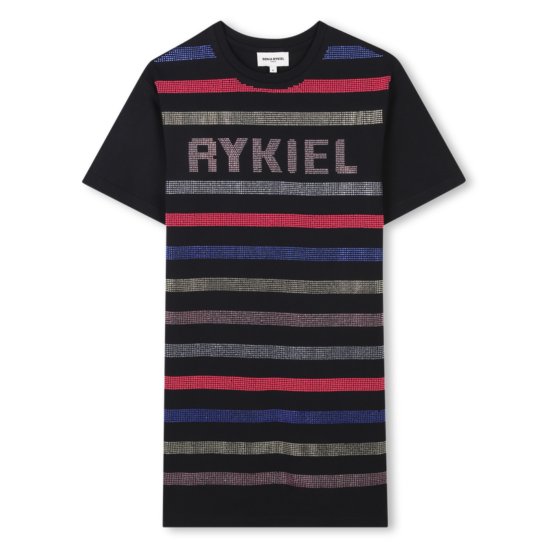 Cotton dress with diamantés SONIA RYKIEL 
                    GIRL