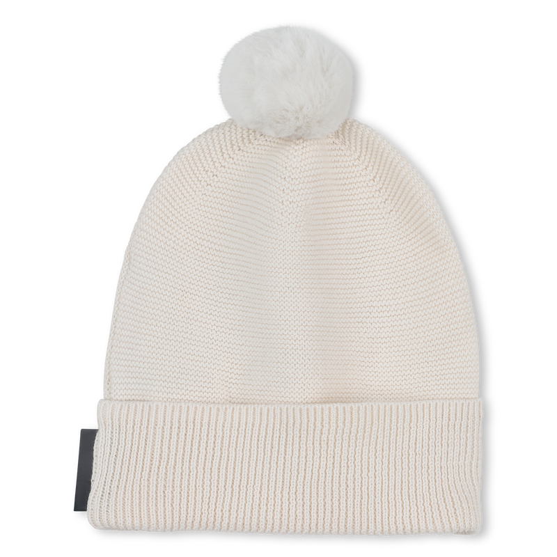 Knitted hat with pompom KARL LAGERFELD KIDS 
                    UNISEX