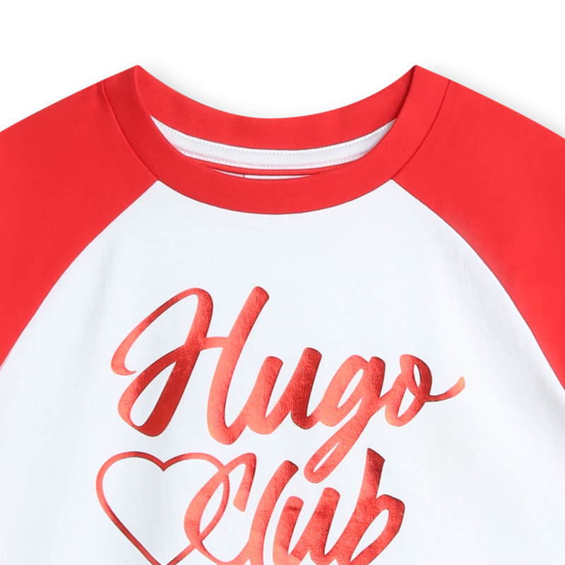 Raglan-sleeved T-shirt HUGO 
                    GIRL