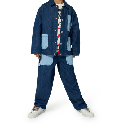 Cotton denim jacket KENZO KIDS UNISEX