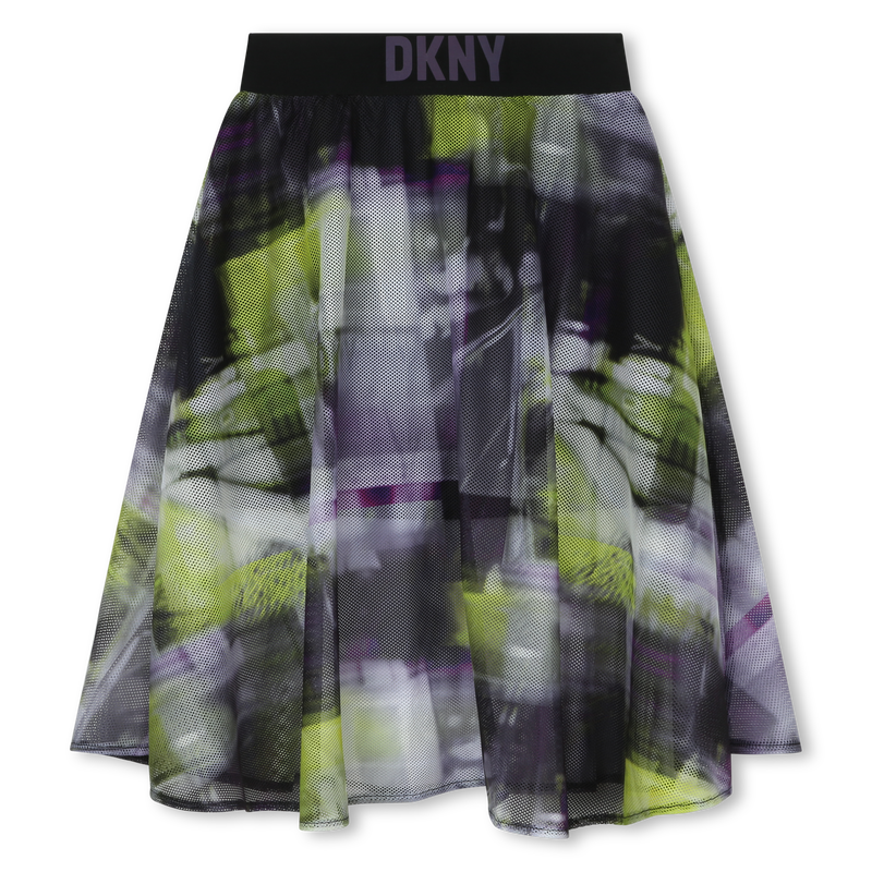 Lined mesh print skirt DKNY 
                    GIRL