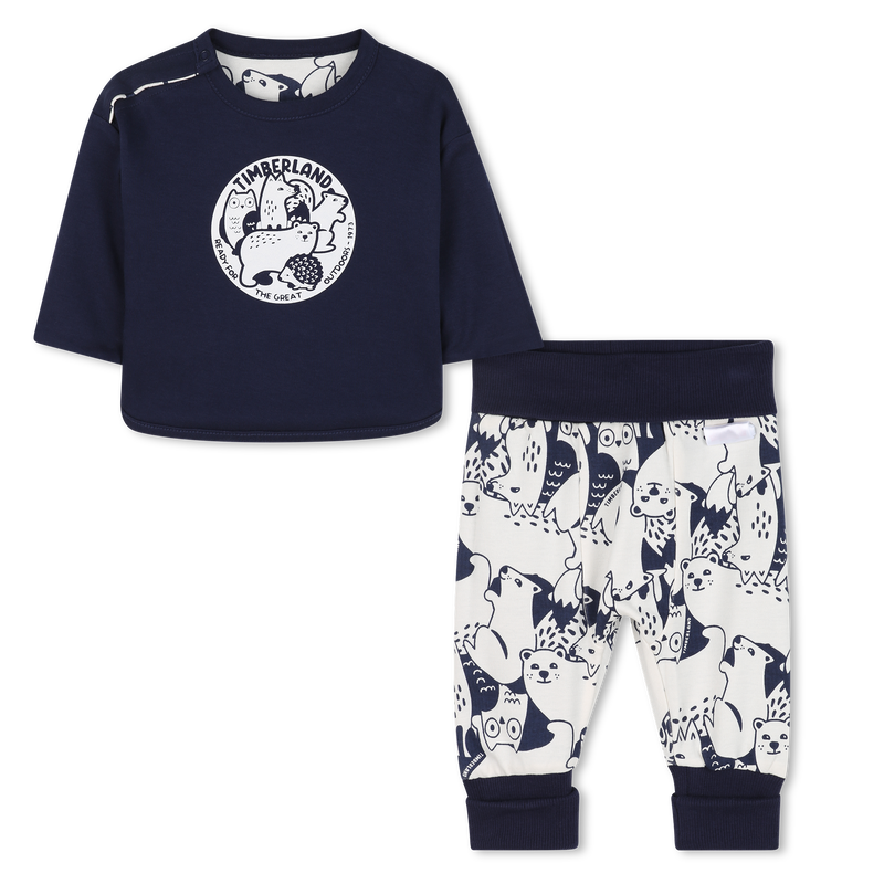 Snap T-shirt and pants TIMBERLAND 
                    BOY