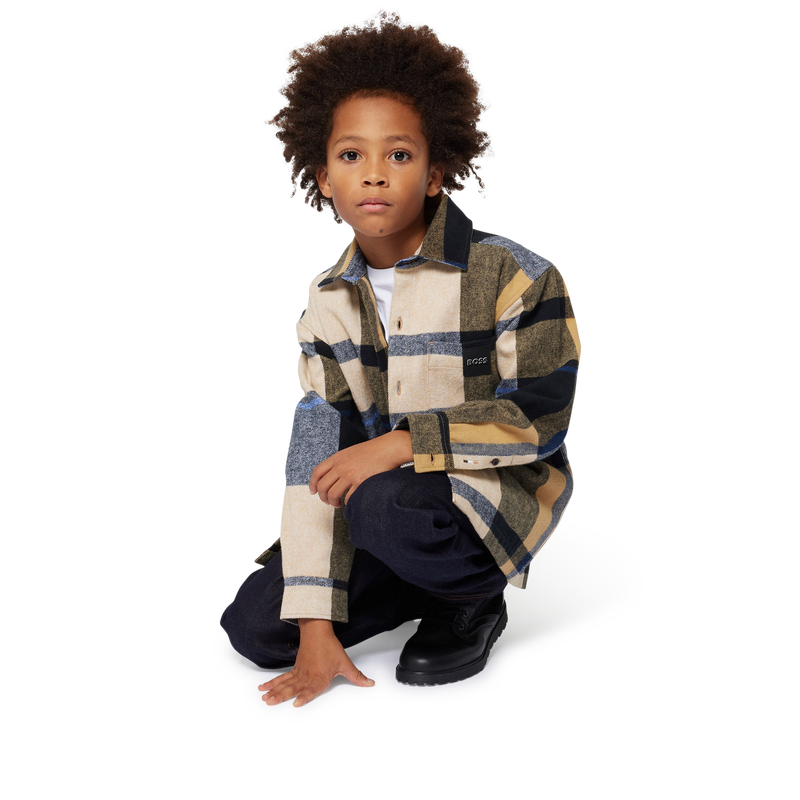 Long-Sleeved Cotton Shirt BOSS 
                    BOY