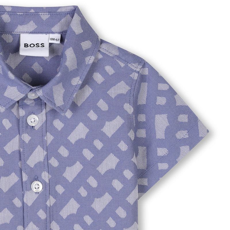 Short-sleeved cotton shirt BOSS 
                        BOY