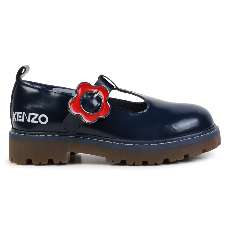 Buckled Leather Mary-Janes KENZO KIDS 
                        GIRL