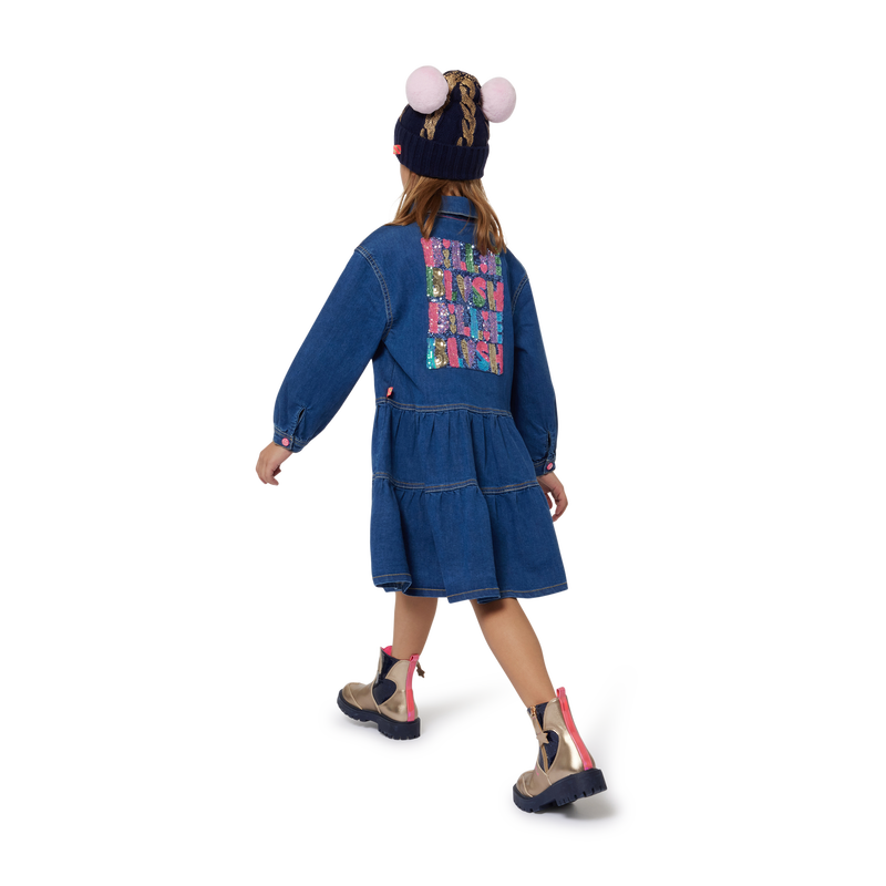 Denim Shirt-Collar Dress BILLIEBLUSH 
                        GIRL