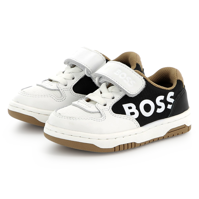 Leather lace-up sneakers BOSS 
                        BOY