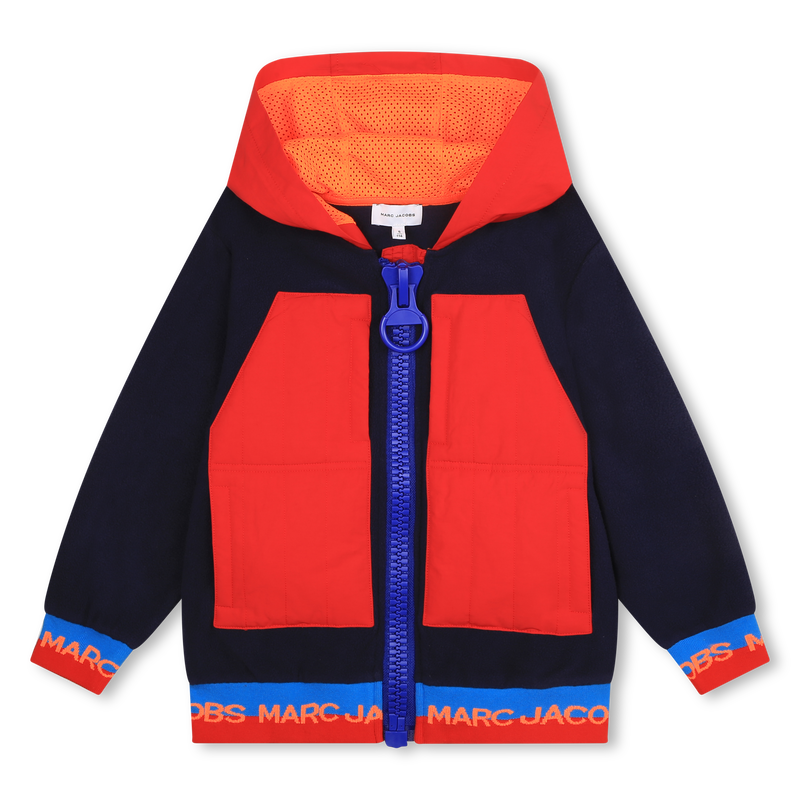 Fleece zip-up hoodie MARC JACOBS 
                    BOY