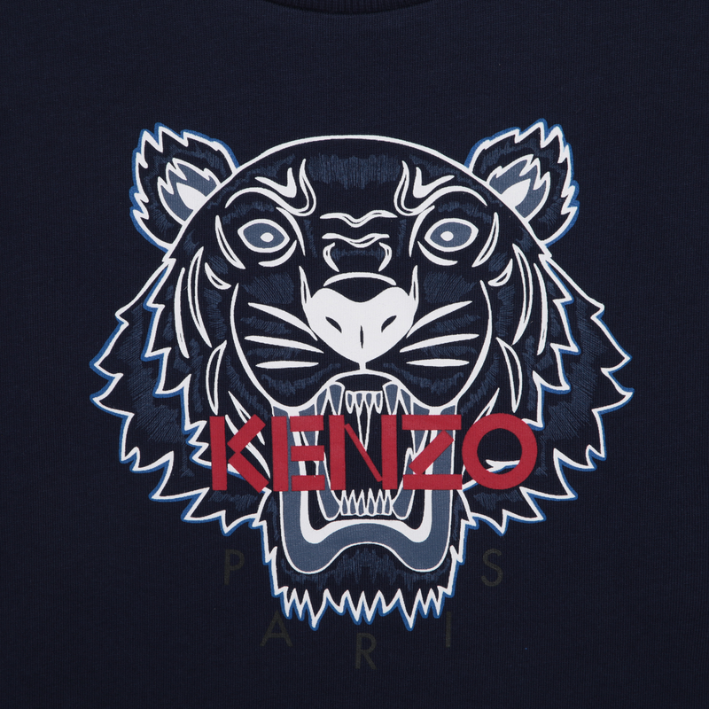KENZO KIDS Printed cotton jersey dress
