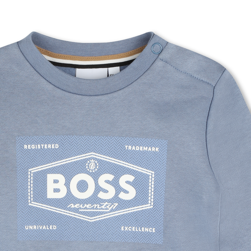 Round-Neck Fleece Sweatshirt BOSS 
                        BOY