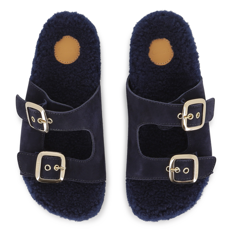 Cow suede leather sandals CHLOE 
                        GIRL