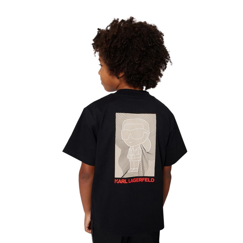 Heavy cotton jersey T-shirt KARL LAGERFELD KIDS 
                    BOY