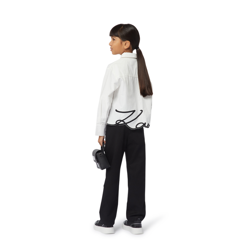 Shiny Textile Handbag KARL LAGERFELD KIDS 
                    GIRL