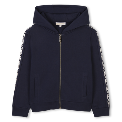Hooded fleece cardigan MICHAEL KORS GIRL