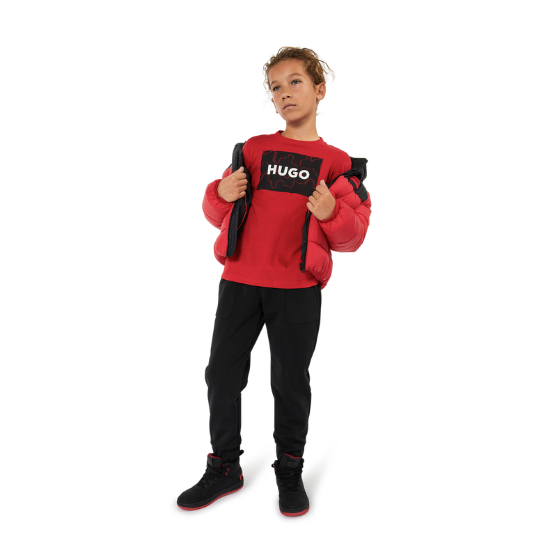 T-shirt with framed logo print HUGO 
                    BOY