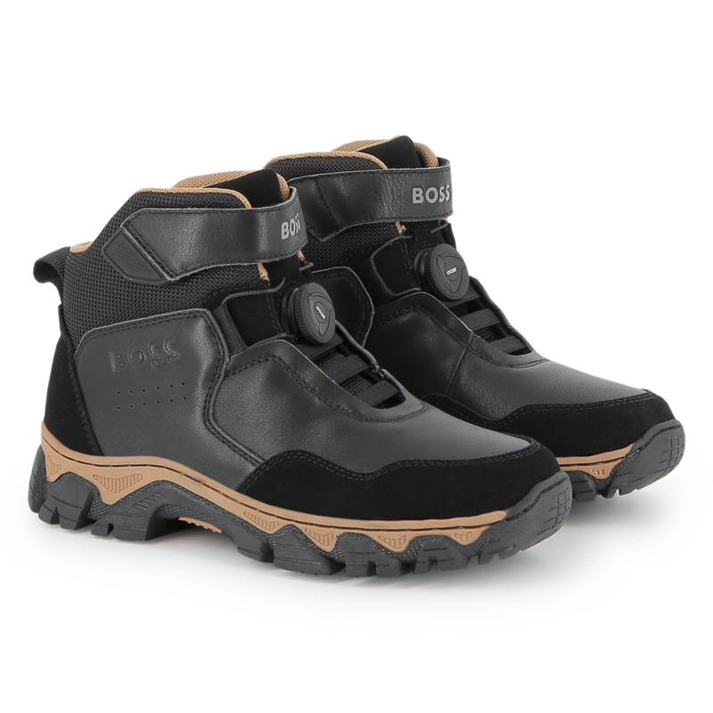 Mixed material ankle boot BOSS 
                        BOY