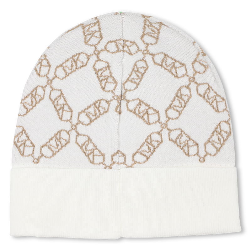 Knit beanie with jacquard MICHAEL KORS 
                    GIRL