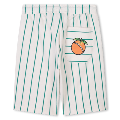 Striped Cotton Bermudas KENZO KIDS BOY