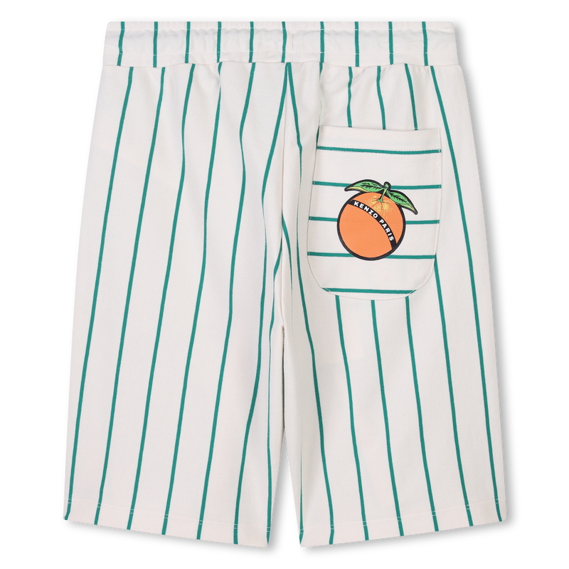 Striped cotton Bermuda shorts KENZO KIDS 
                    BOY