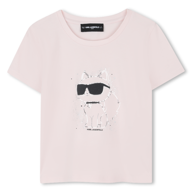 Short-sleeved T-shirt KARL LAGERFELD KIDS 
                        GIRL