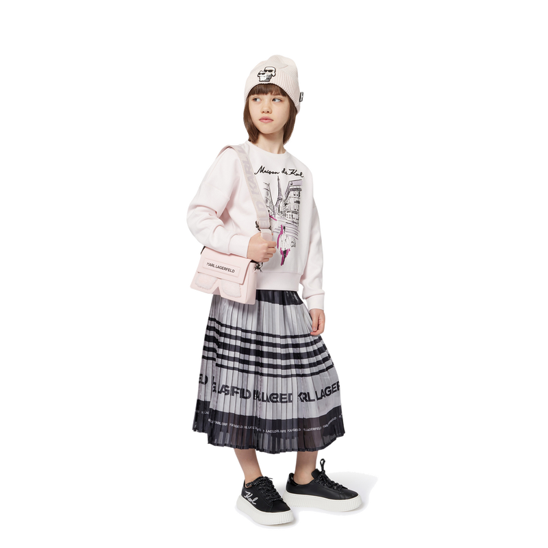 Knitted beanie KARL LAGERFELD KIDS 
                    GIRL
