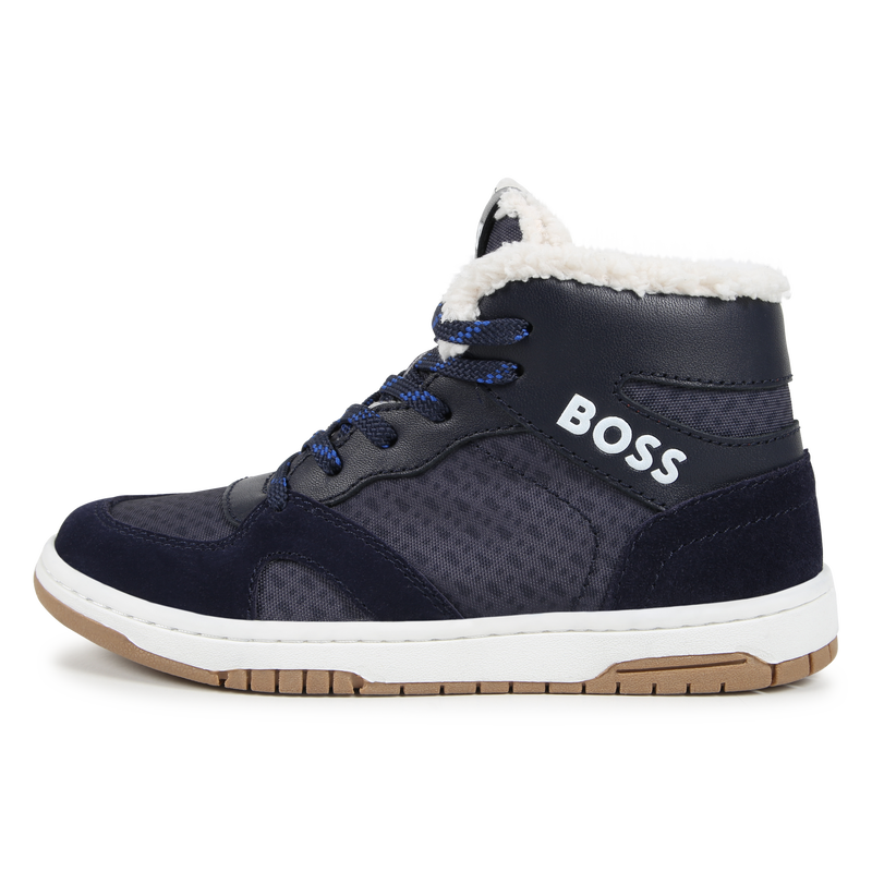 Faux-Shearling Lined Sneakers BOSS 
                    BOY
