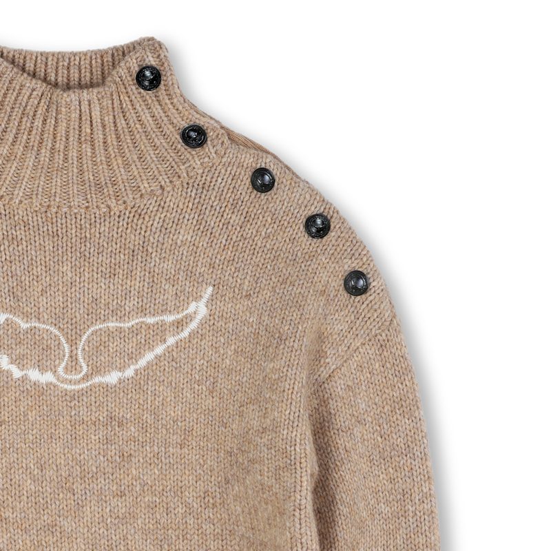 Knitted sweater with high collar ZADIG & VOLTAIRE 
                        GIRL