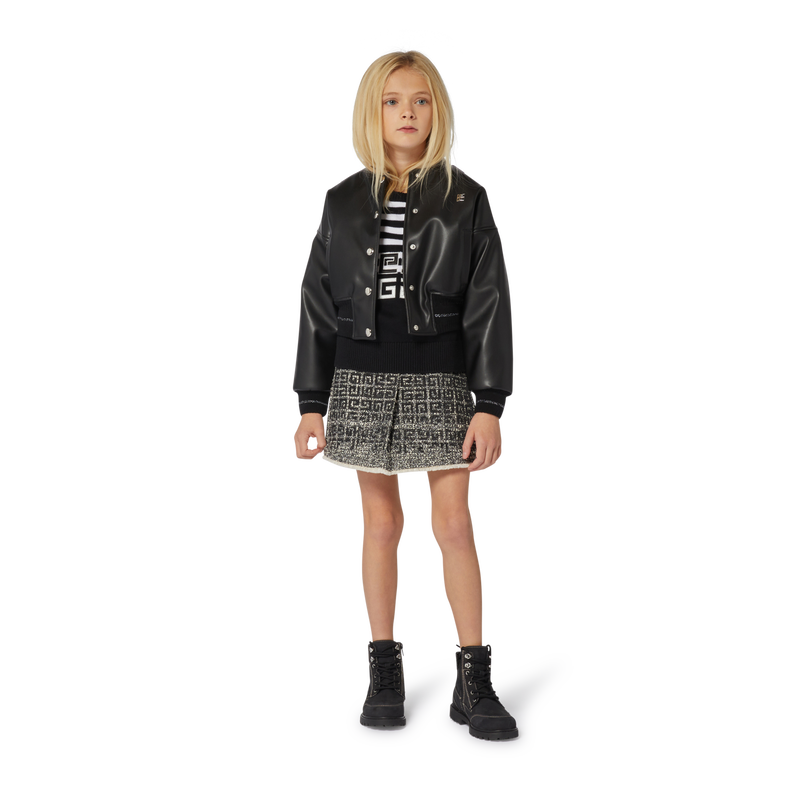 Press-Stud Logo Bomber Jacket GIVENCHY 
                    GIRL