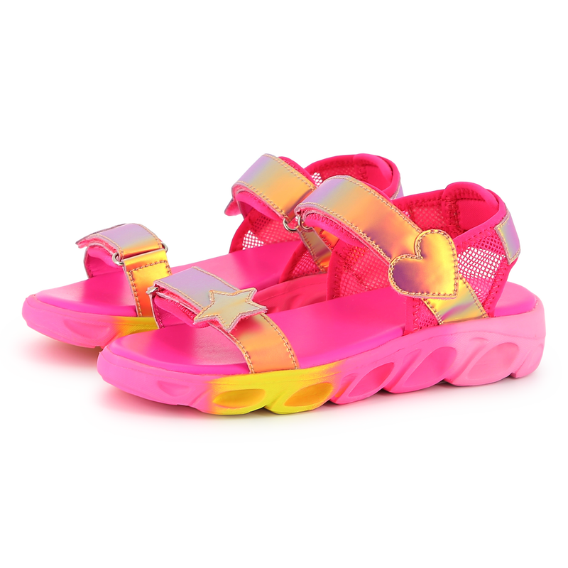 Bi-material sandals
