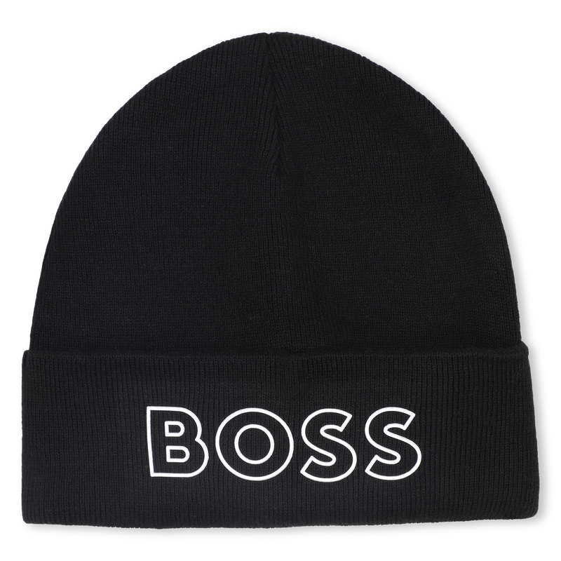 Knitted hat with logo BOSS 
                        BOY