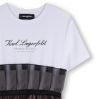 Short Sleeved Formal Dress KARL LAGERFELD KIDS 
                    GIRL
