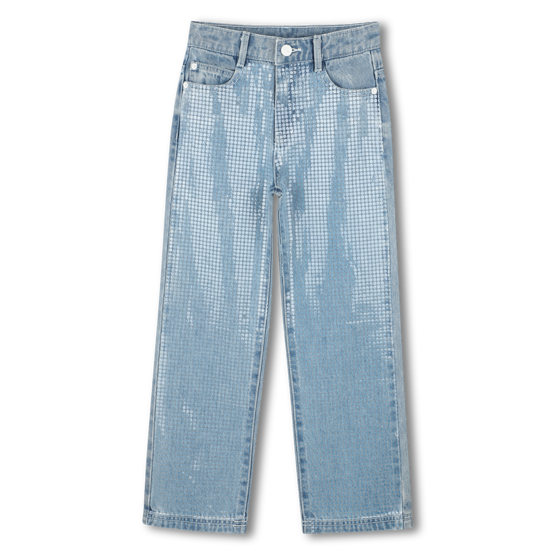Adjustable sequin jeans DKNY 
                        GIRL