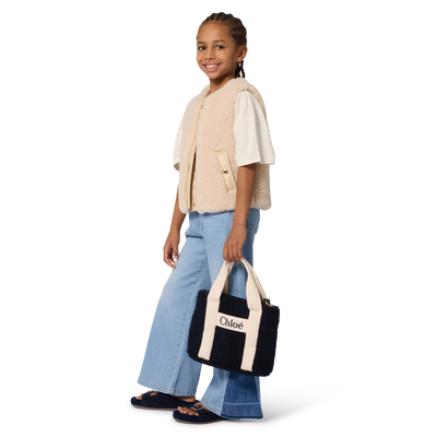 Tote bag in sheepskin fleece CHLOE GIRL
