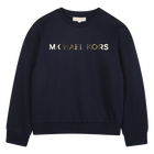 Long-sleeved sweatshirt, NAVY, hi-res