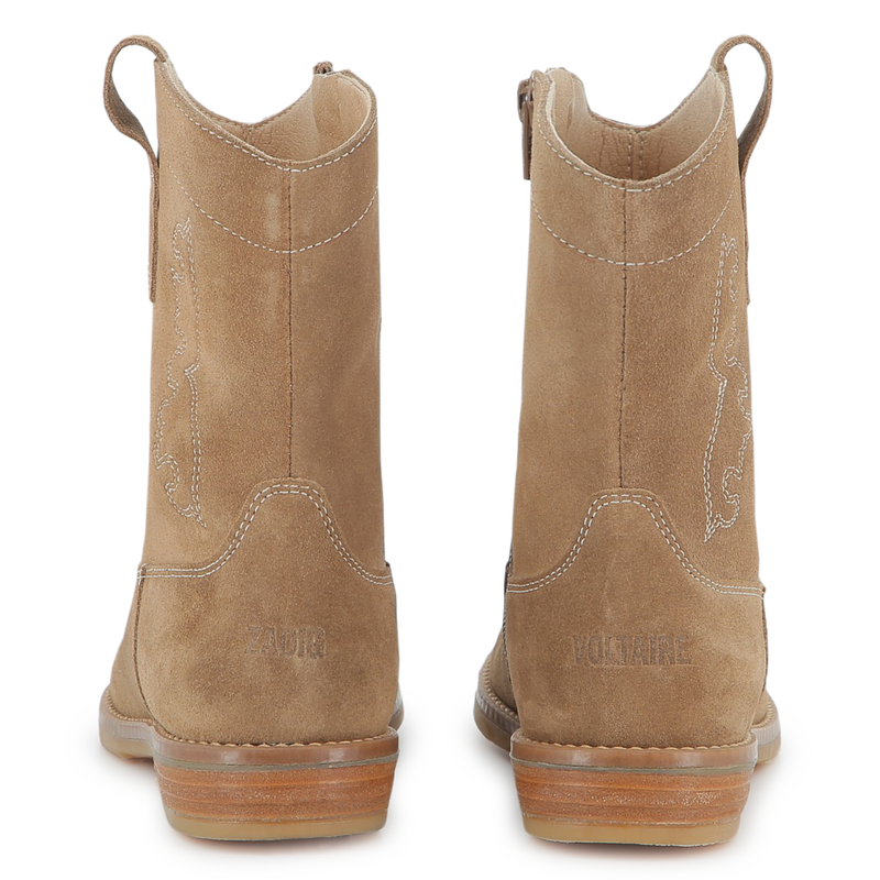 Western boots in cowhide leather ZADIG & VOLTAIRE 
                    GIRL